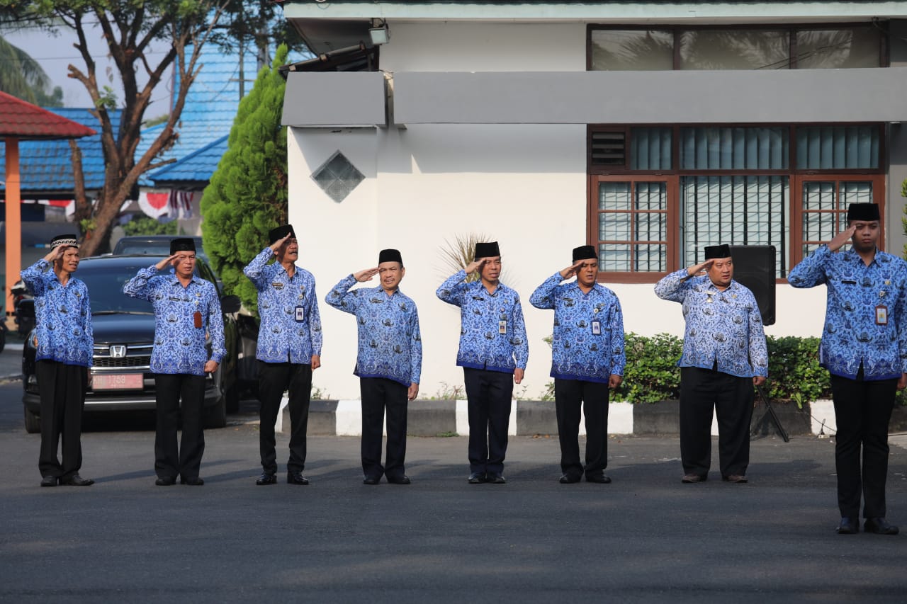 Diskominfo dan Dishub Gelar Upacara Peringatan HUT ke-74 RI