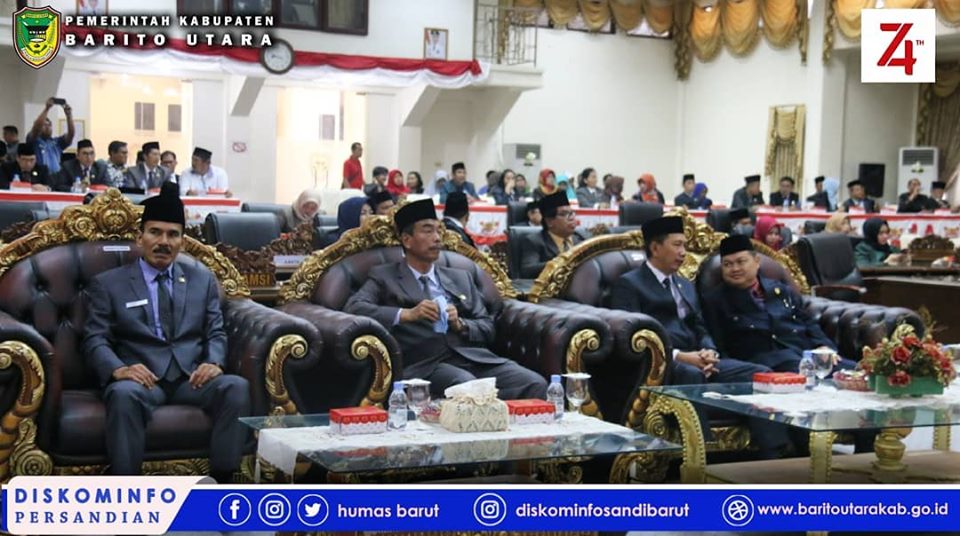 Pemkab dan DPRD Barito Utara Gelar Rapat Paripurna Mendengarkan Pidato Kenegaraan Presiden RI