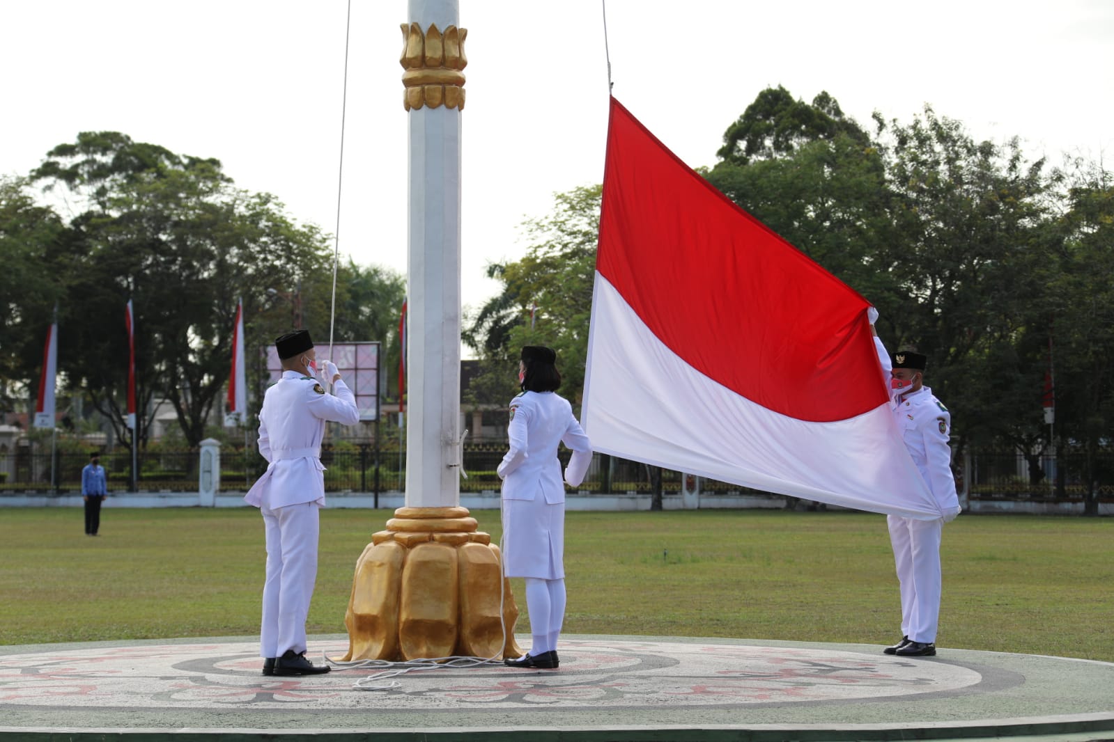 Wagub Kalteng Pimpin Upacara Peringatan HUT Proklamasi 