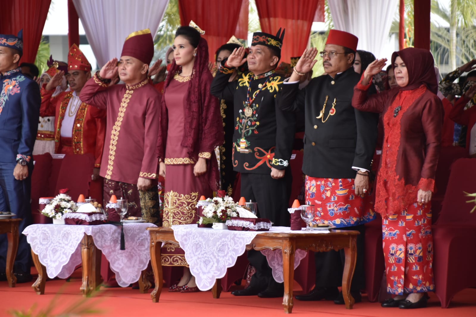 Wakil Gubernur Kalteng Pimpin Upacara Penurunan Bendera Merah Putih