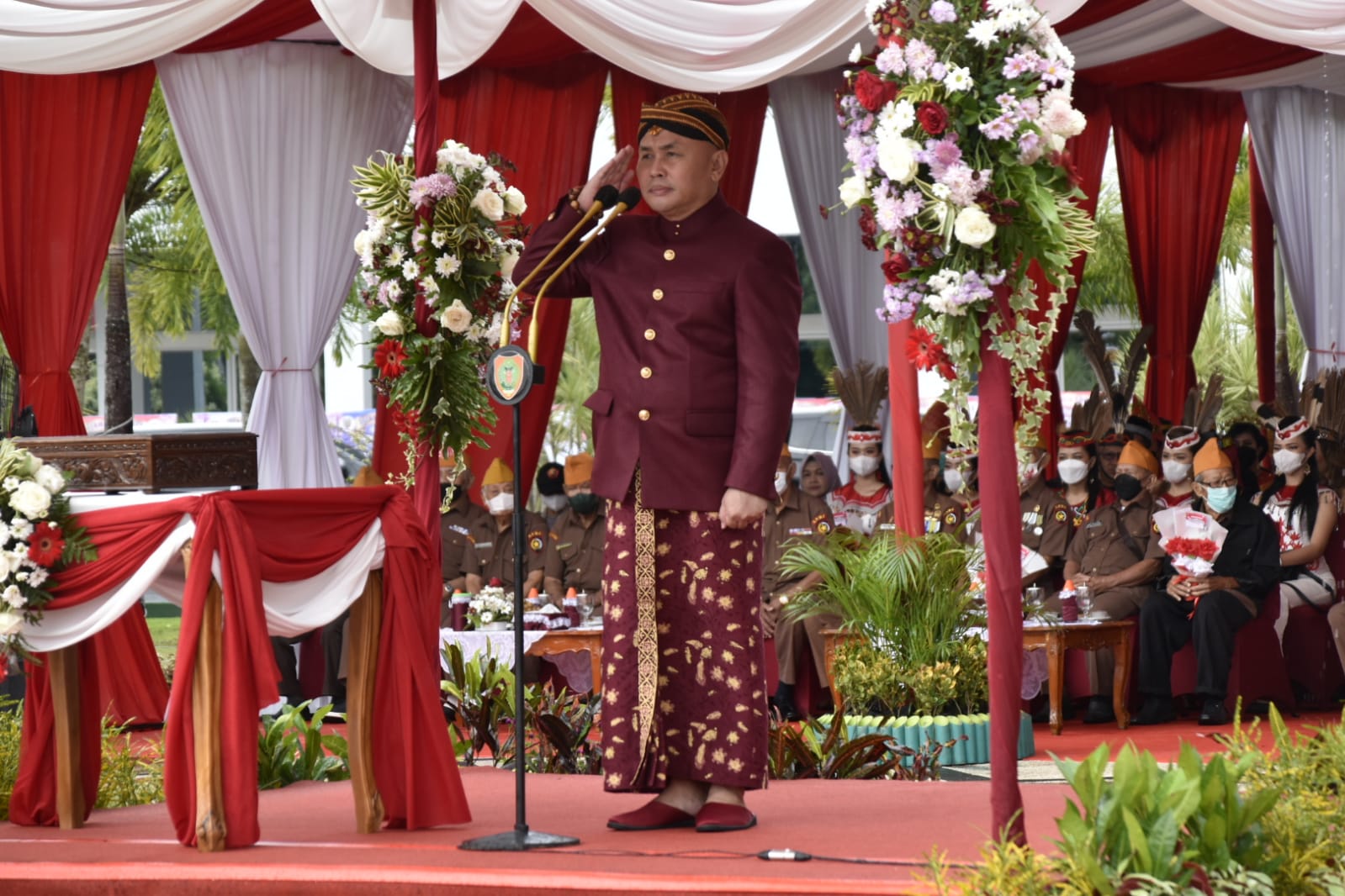 Gubernur Kalteng Pimpin Upacara Peringatan HUT ke-77 Kemerdekaan RI