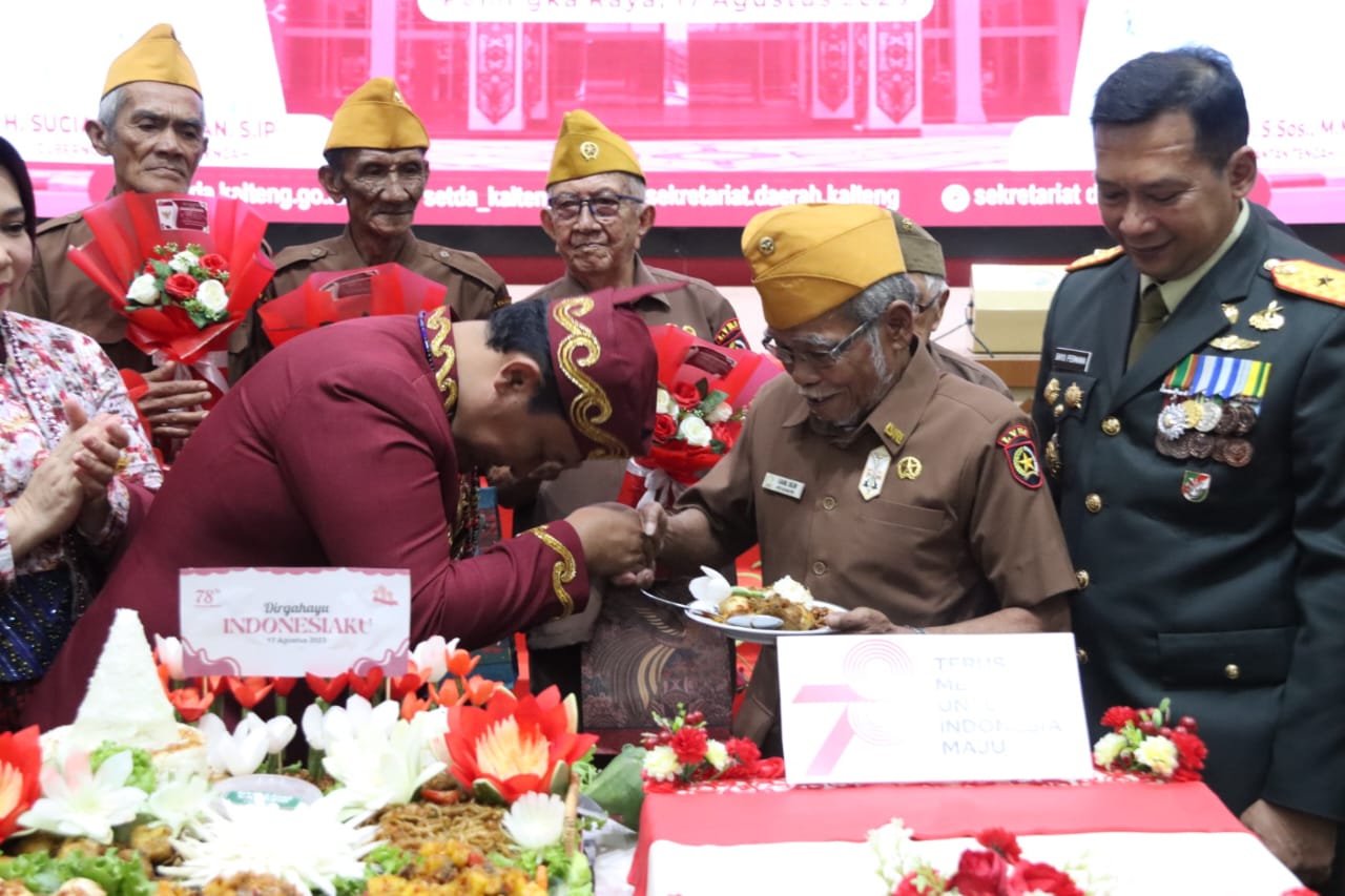 Hargai Jasa Para Pahlawan, Wagub Edy Pratowo Gelar Ramah Tamah dengan Para Pejuang/Veteran, Wredatama dan Warakawuri pada Peringatan HUT ke -78 Kemerdekaan RI