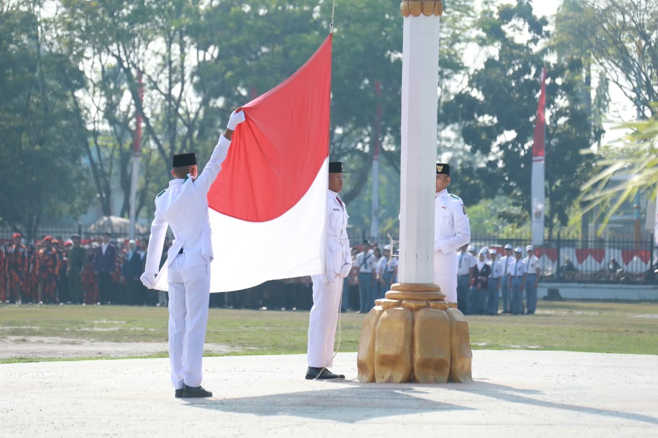 Gubernur Agustiar Sabran Pimpin Upacara HUT ke-81 Kemerdekaan RI di Kalteng