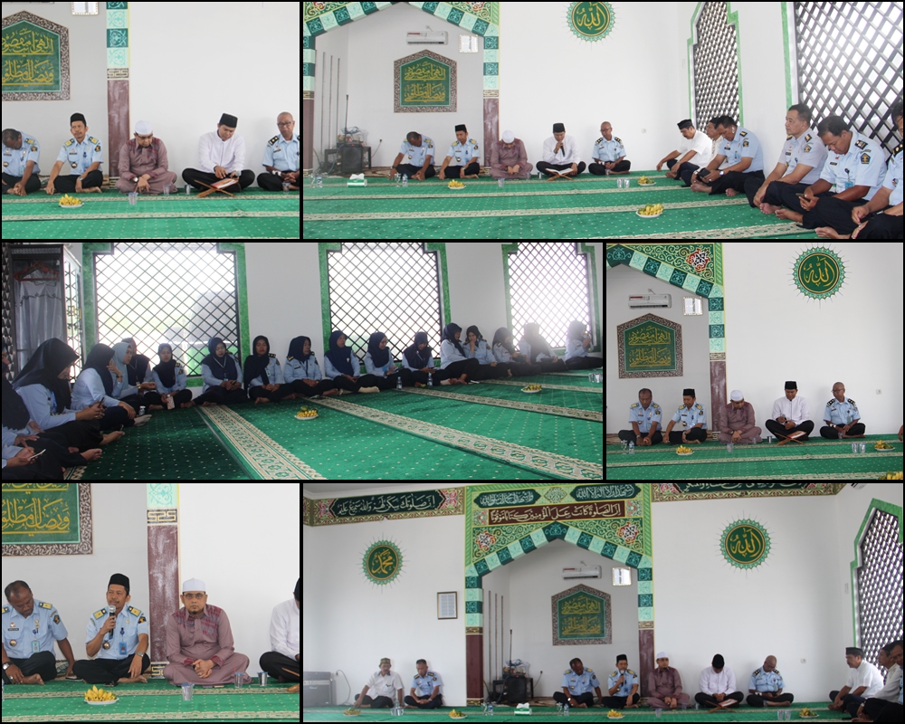 Intropeksi Diri Menjadi Tema Pengajian Rutin Kanwil Kemenkumham Kalteng 
