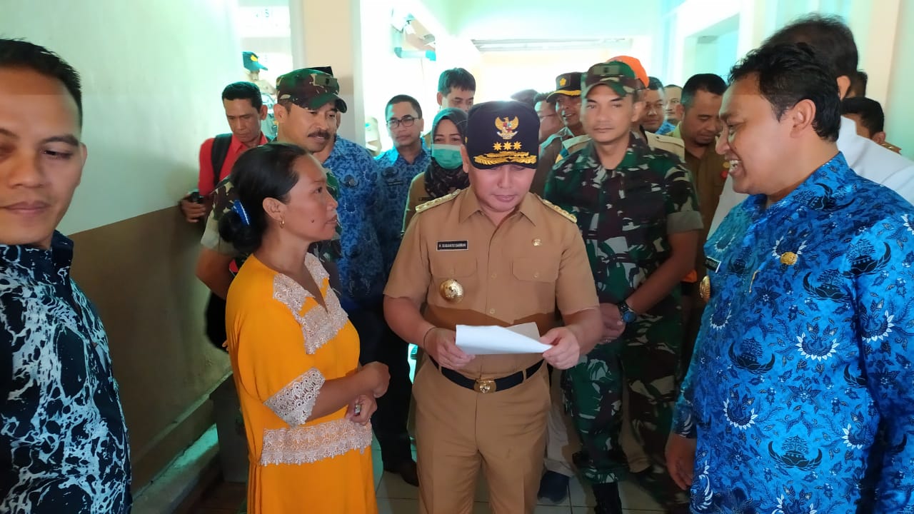 Gubernur Kalteng Tinjau Kondisi Pasien Dampak Karhutla di RSUD Pulang Pisau