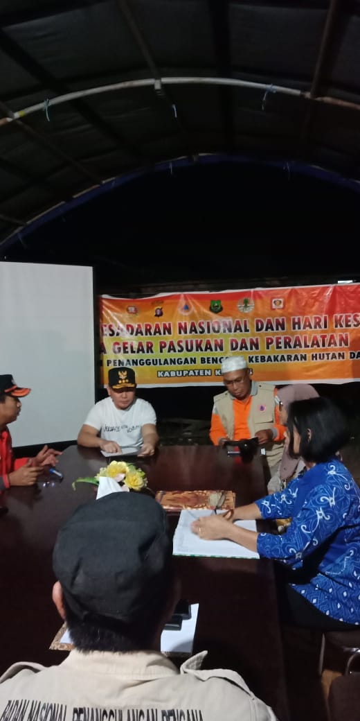 Bertolak ke Kapuas, Gubernur Kalteng Pimpin Rapat dan Tinjau Posko Satgas Siaga Bencana Karhutla