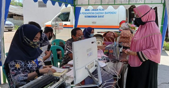 Bapenda Kobar Buka Loket Pembayaran Langsung di Desa Sungai Kapitan Kecamatan Kumai