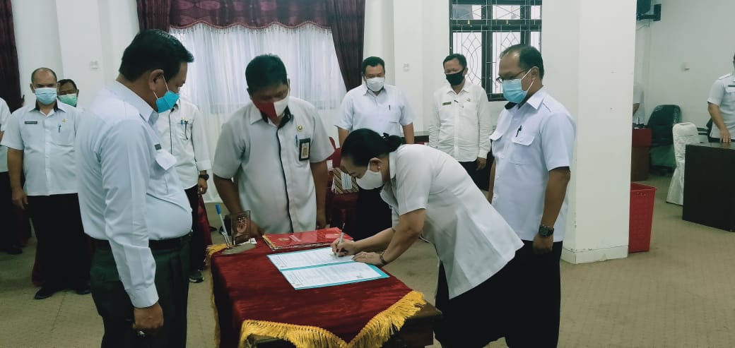 Pasca Pelantikan, Pemkab Gunung Mas Gelar Sertijab Pejabat Tinggi Pratama