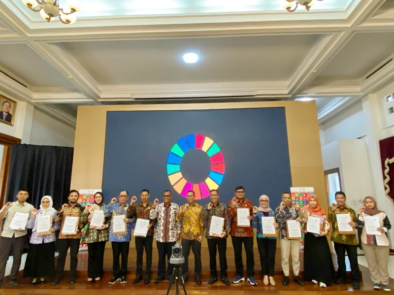 Kepala Bappedalitbang Prov. Kalteng Tanda Tangani PKS Proyek SDGs SSTC Phase II