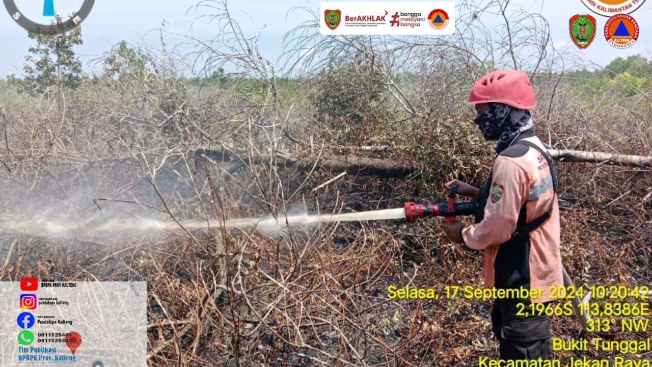 Ahmad Toyib: Wilayah Kalteng Menunjukkan Tingkat Potensi Kemudahan Terjadinya Karhutla Berwarna Merah