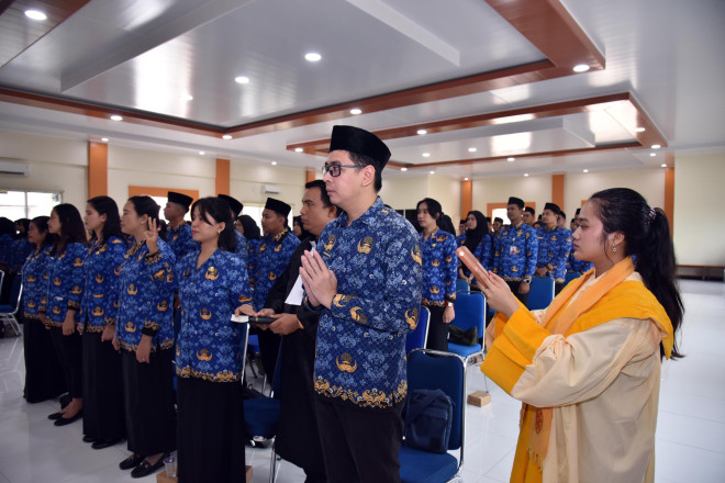 107 CPNS Formasi 2024 Resmi Diangkat Menjadi PNS di Lingkungan Pemkab Kobar