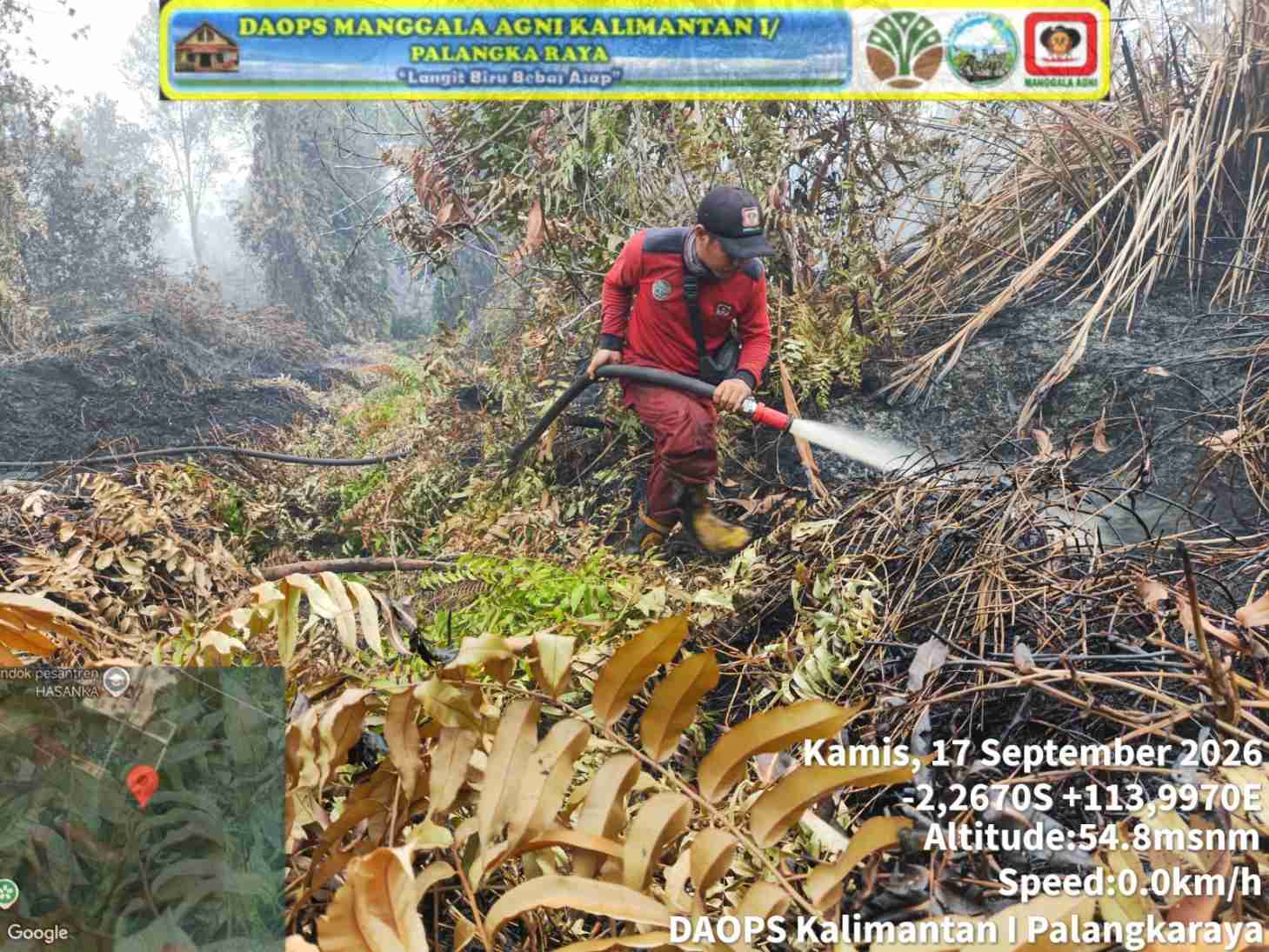 BPBPK Kalteng Intensif Tangani Karhutla, 63 Kejadian dan 115,35 Hektare Lahan Berhasil Dipadamkan