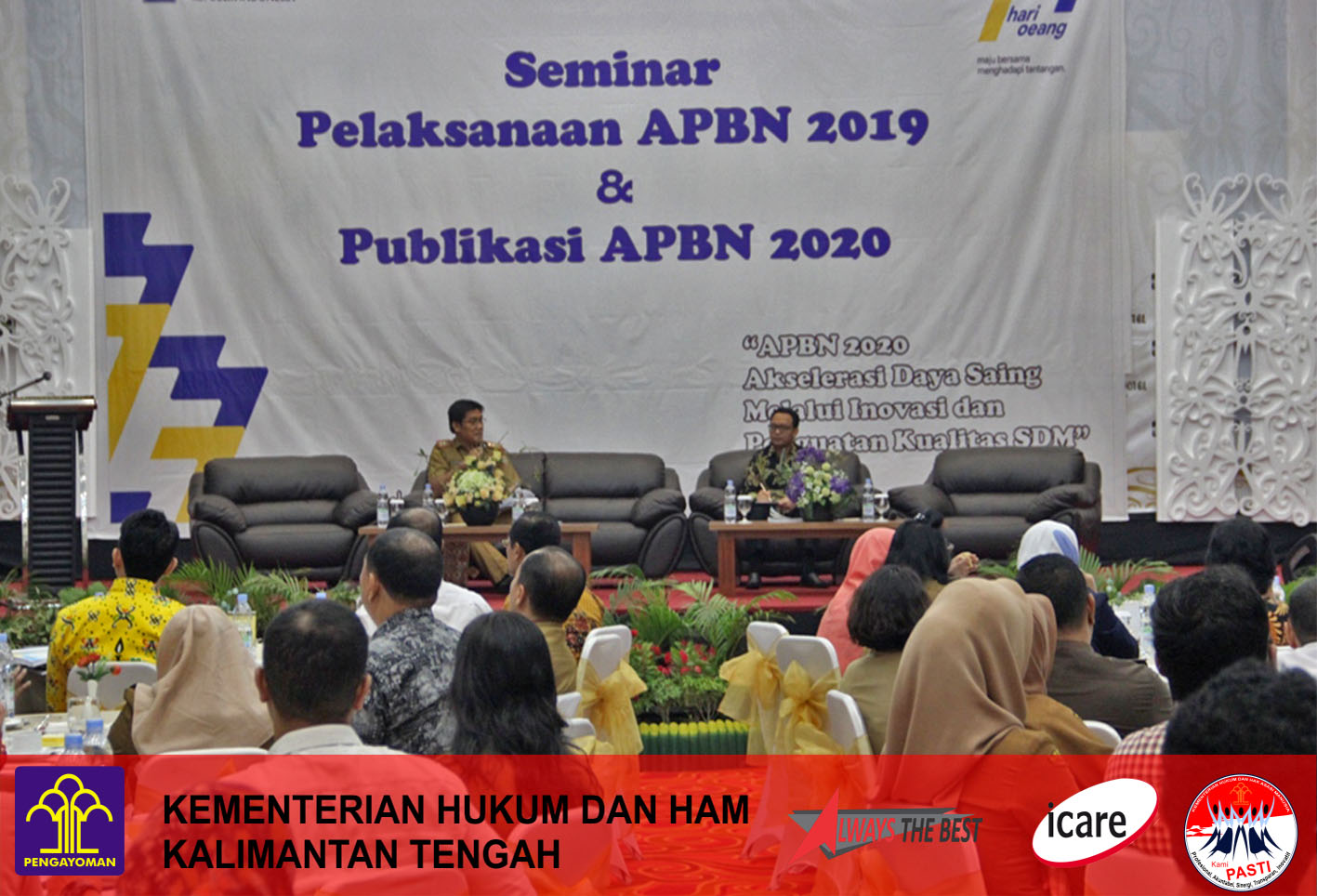 Peringati Hari Oeang, Kanwil Kalteng ikuti Seminar Pelaksanaan APBN dan Publikasi APBN 2020