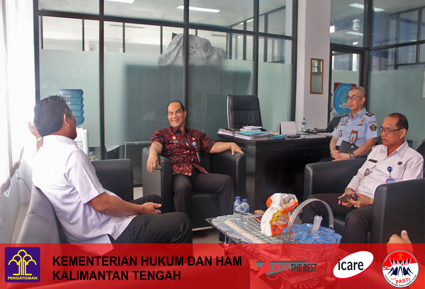 Tingkatkan Kerjasama Yang Baik Kepala BNNP Kalteng Kunjungi Kanwil Kemenkumham Kalteng