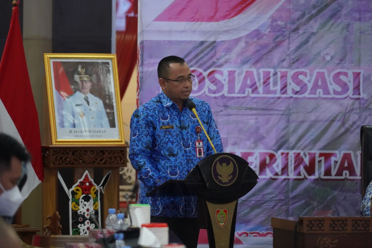 Asisten Adum Sri Suwanto Secara Resmi Buka Sosialisasi Aplikasi SIPD Penatausahaan
