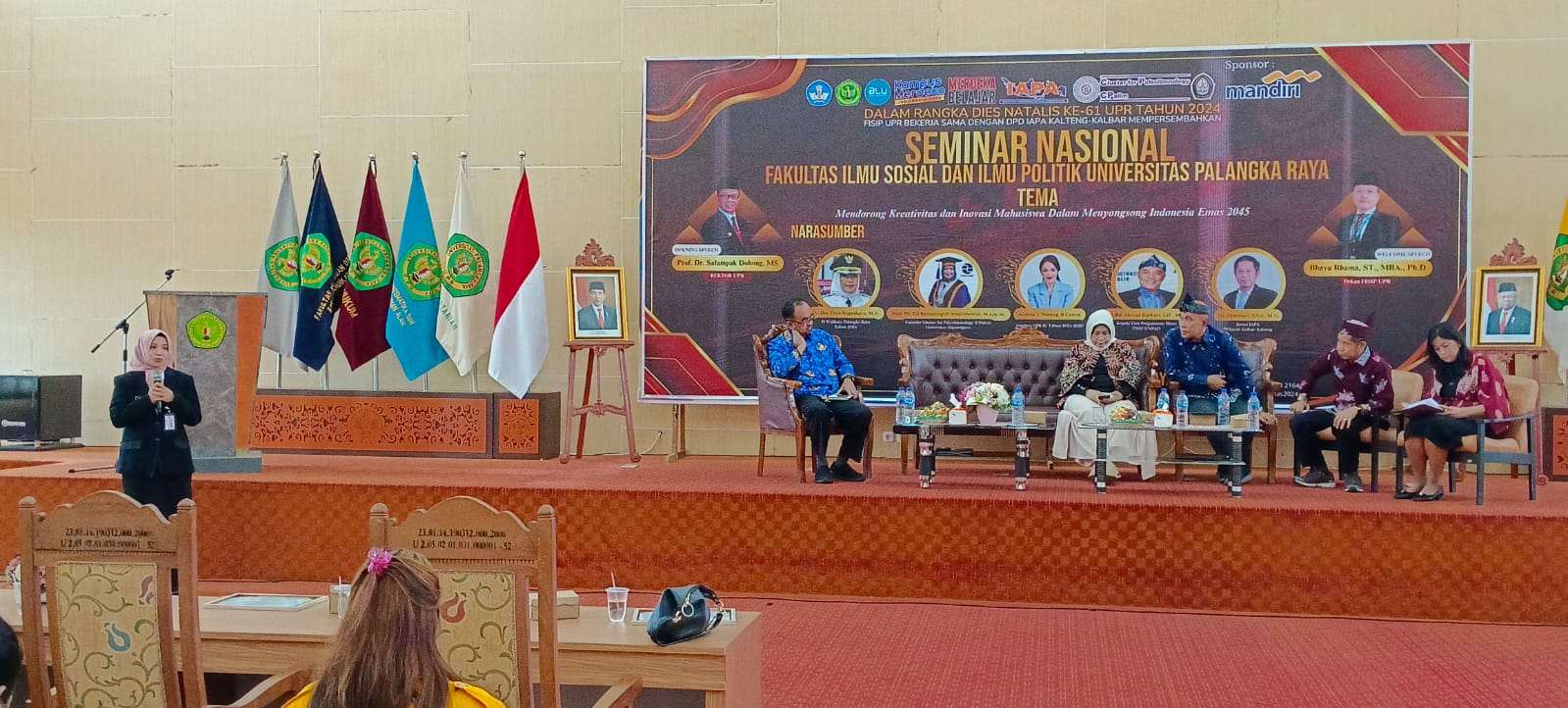 Kepala BPSDM Prov. Kalteng Menjadi Narasumber Seminar Nasional FISIP Universitas Palangka Raya
