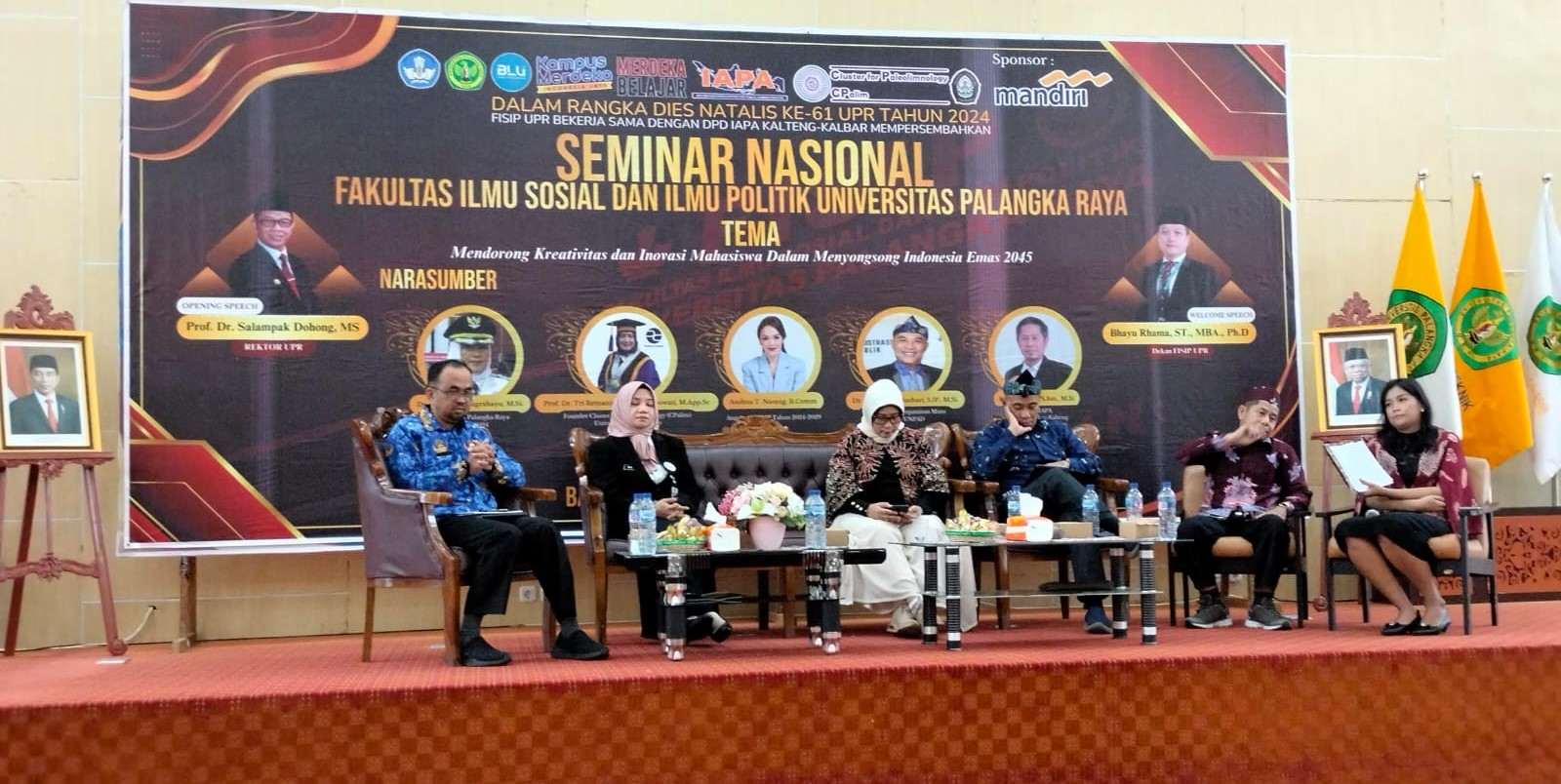 Kepala BPSDM Prov. Kalteng Menjadi Narasumber Seminar Nasional FISIP Universitas Palangka Raya