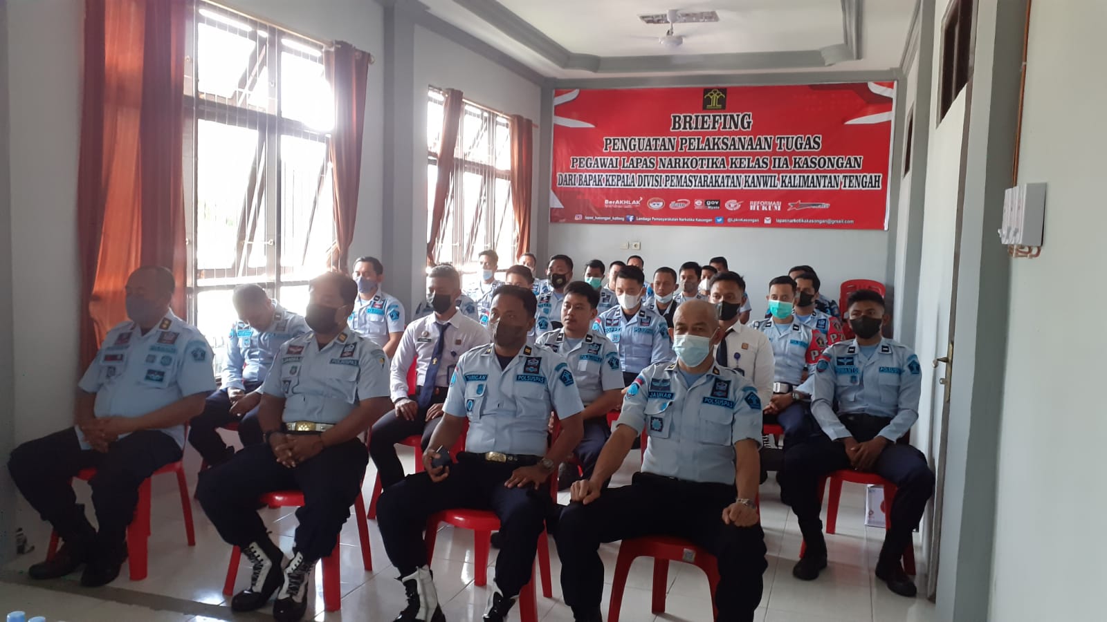 Kadivpas Kemenkumham Kanwil Kalteng Berikan Pengarahan dan Penguatan TUSI di Lapas Narkotika Kasongan