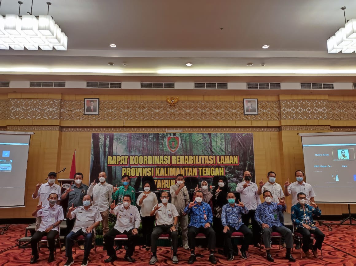 Kadishut Kalteng Membuka Secara Resmi Rapat Koordinasi Rehabilitasi Lahan Tahun 2021