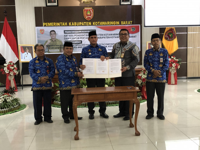 Tingkatkan Pengamanan BMD Berupa Tanah, Pemkab Kobar Jalin Kerjasama dengan Kantor Pertanahan