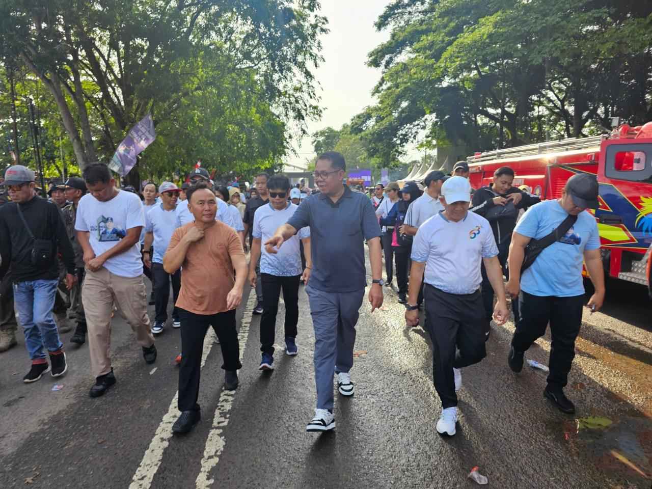 Meriahkan HUT Bank Kalteng, Dislutkan Prov. Kalteng Turut Ikuti Fun Walk Kalteng Berkah di Kapuas