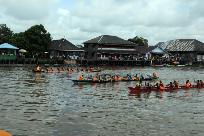 Bupati Hj Nurhidayah Buka Lomba Dayung Jilid II