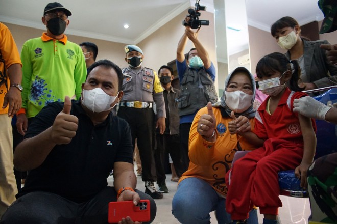 Kobar Jadi Kabupaten Pertama di Kalteng Laksanakan Vaksinasi Anak Usia 6-11 Tahun