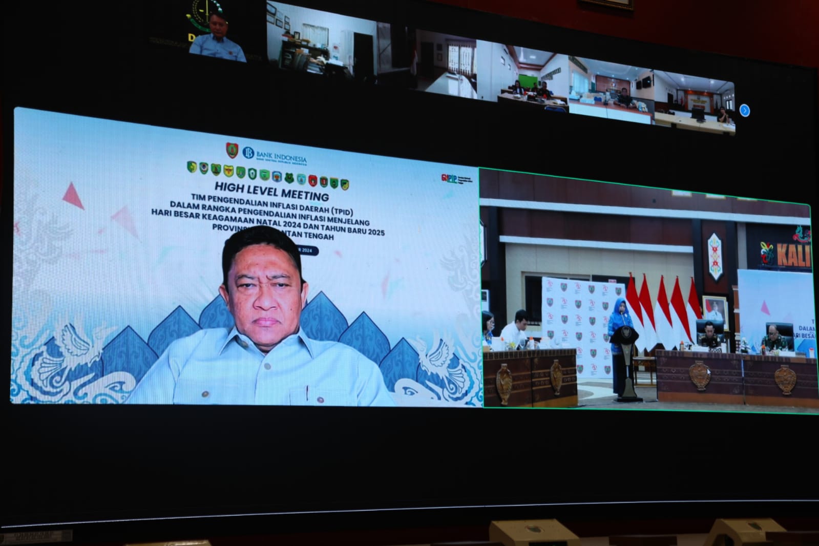 Wagub Edy Pratowo Pimpin High Level Meeting TPID Menjelang Hari Besar Keagamaan Natal 2024 dan Tahun Baru 2025