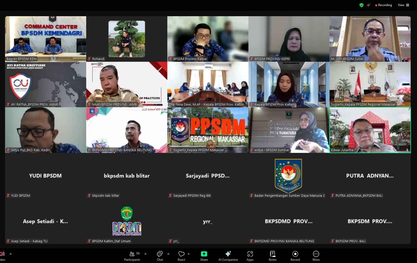 Kepala BPSDM Ikuti Rapat Koordinasi Tindak Lanjut Hasil Rakornas Tahun 2024