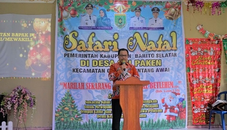 Warga Desa Sei Paken Hadiri Safari Natal dengan Penuh Sukacita