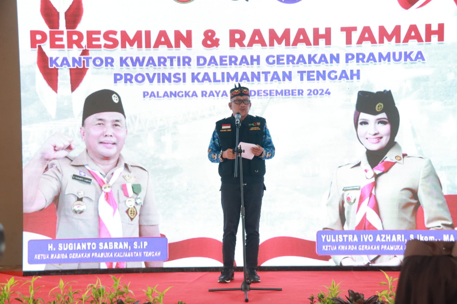 Plt Sekda M Katma F Dirun Resmikan Gedung Kantor Kwarda Gerakan Pramuka Kalteng