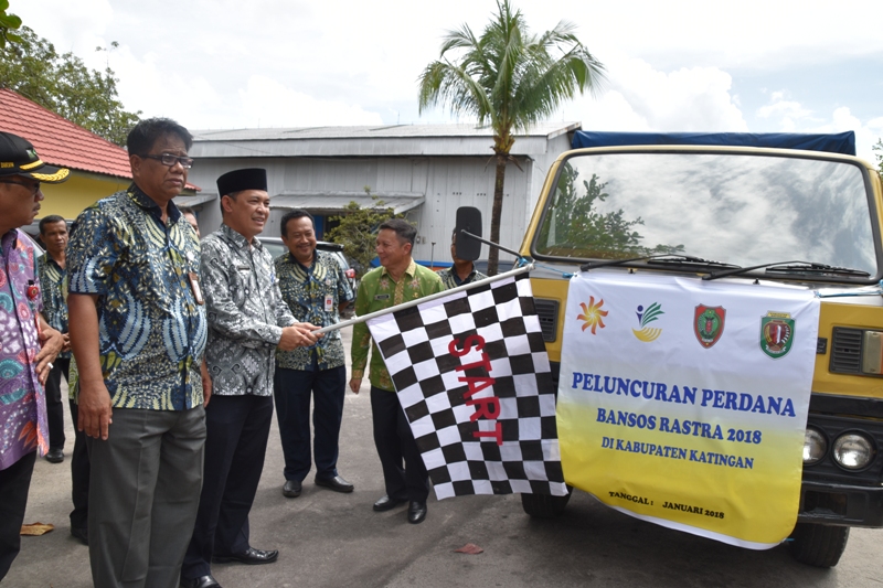 Peluncuran  Bansos  Rastra Untuk Keluarga Penerima Manfaat (KPM) Kalteng