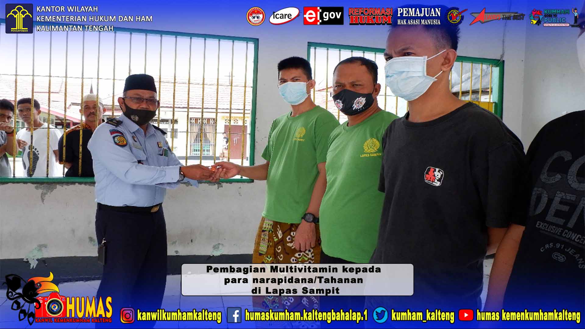 Tingkatkan Imun Narapidana/Tahanan di Lapas Sampit