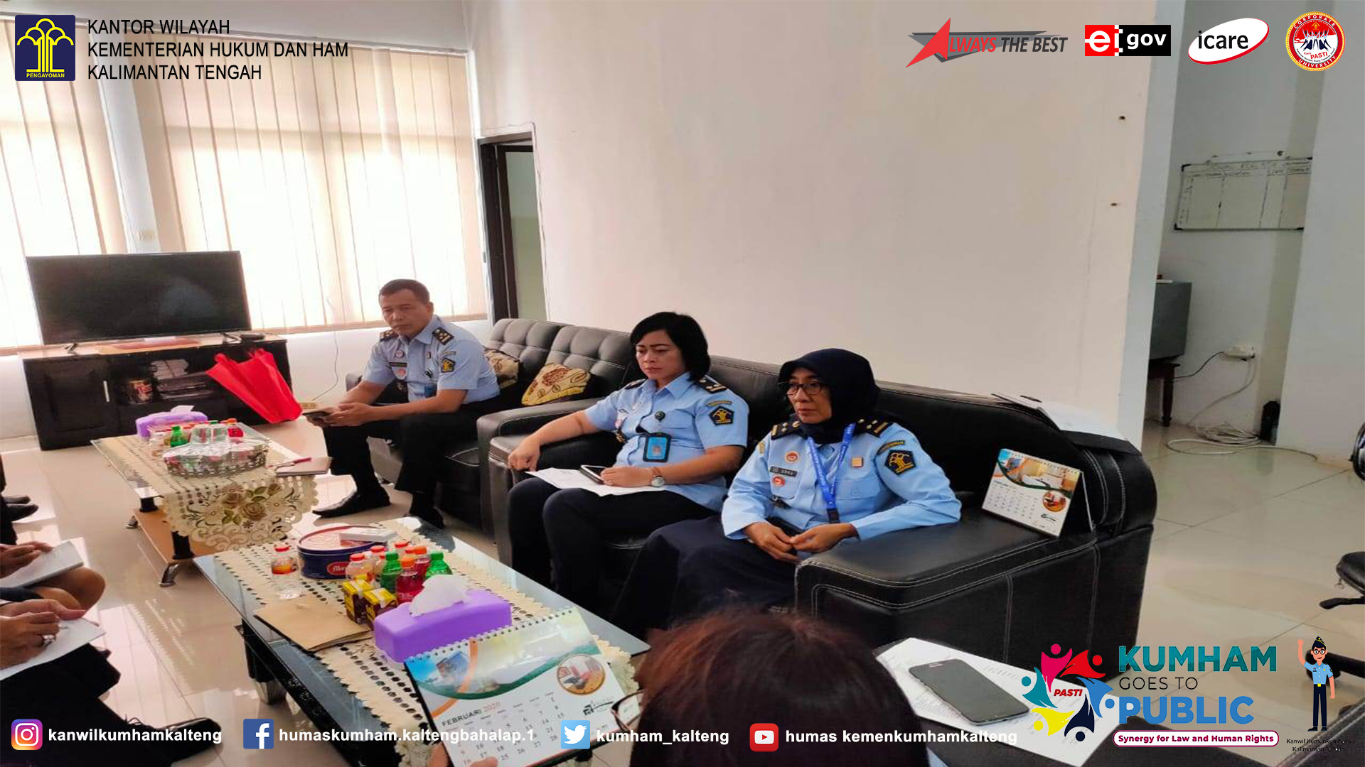 Rapat Internal Divisi Pelayanan Hukum dan HAM Kalimantan Tengah