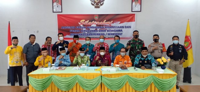 Silaturahmi FPK dan FKUB Kobar bersama Dewan Pembina/Penasehat