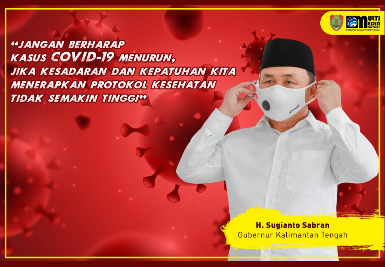 Kalteng Masuk Kelompok Peringkat Tertinggi Kepatuhan Protokol Kesehatan