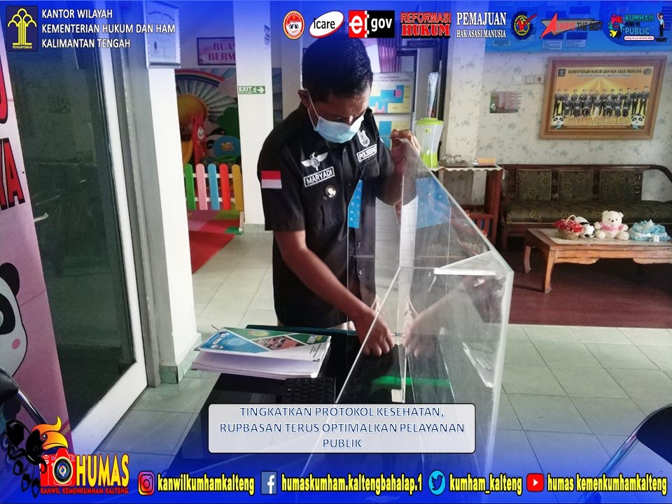 Tingkatkan Protokol Kesehatan, Rupbasan Terus Optimalkan Pelayanan Publik