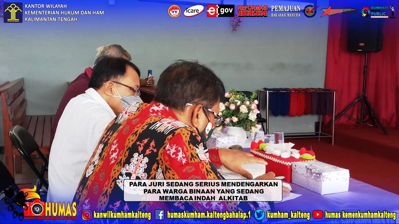 Lomba Baca Kitab Suci Memotivasi WBP Lapas Palangka Raya