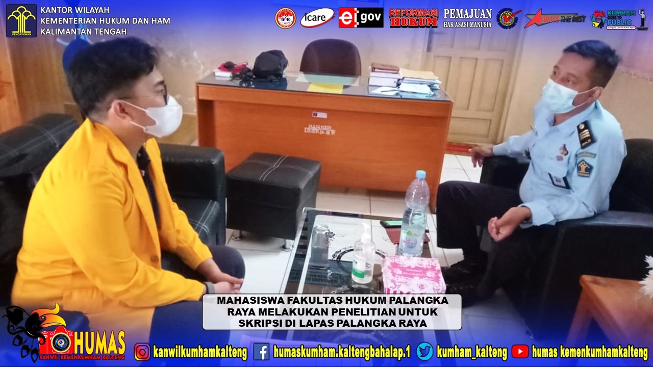 Garap Skripsi, Mahasiswa FH UPR Lakukan Penelitian di Lapas Palangka Raya