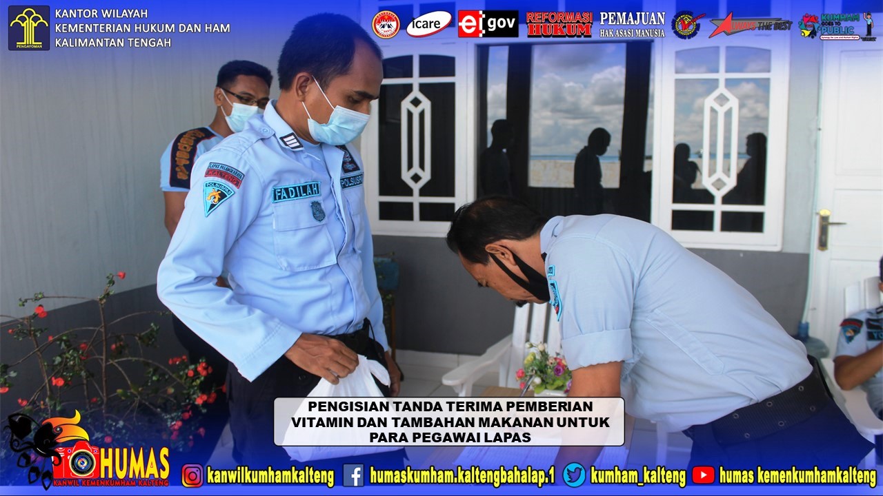 Tingkatkan Imunitas Tubuh, Lapas Palangka Raya Bagikan Paket Sehat Kepada Para Pegawai