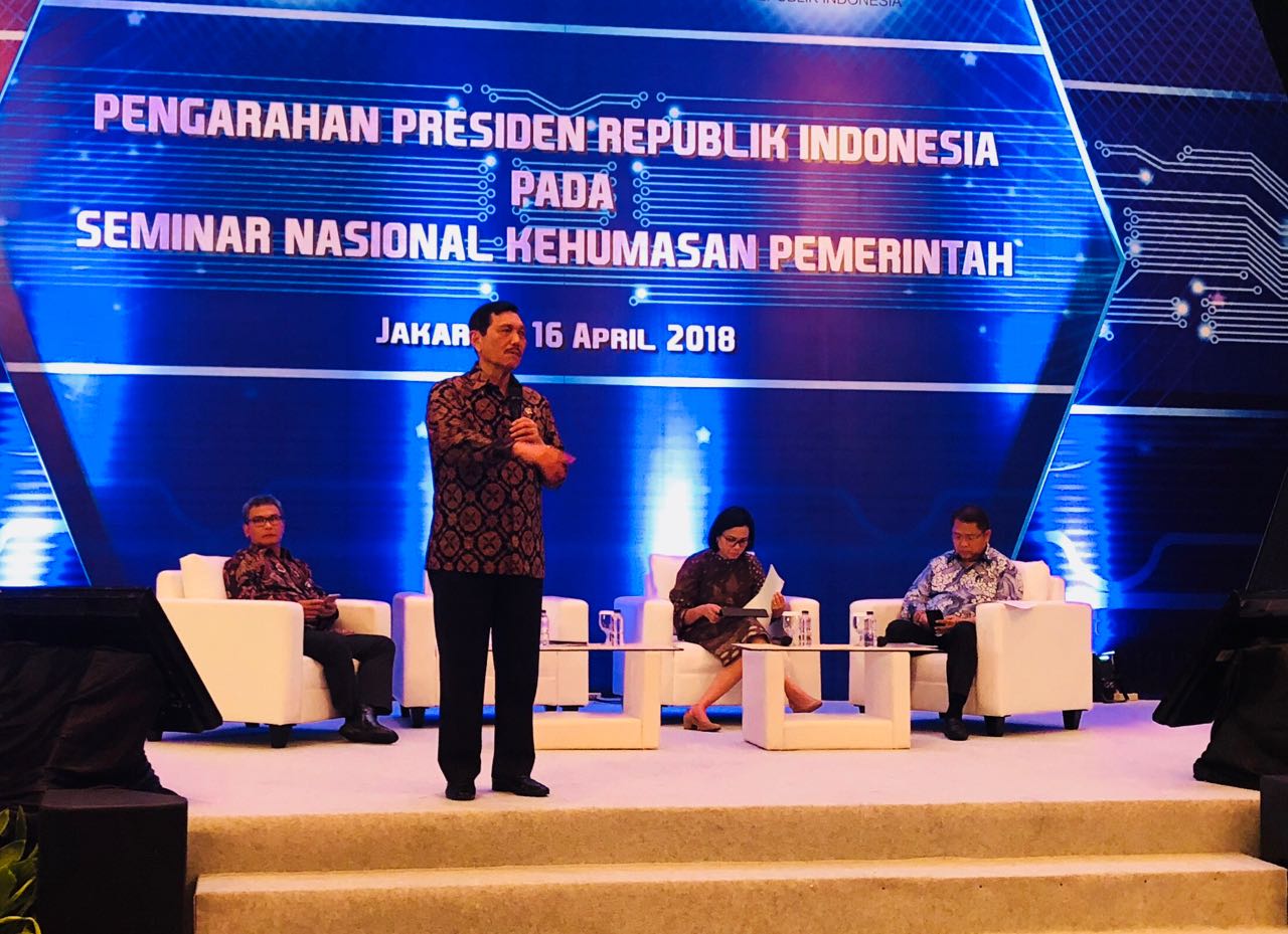 Presiden Joko Widodo Membuka Seminar Nasional Kehumasan Pemerintah 