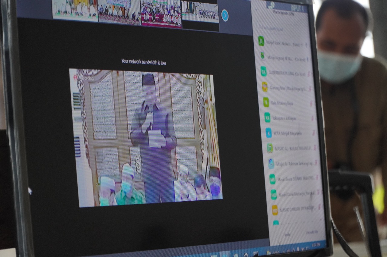 Silaturahmi Pemprov Kalteng pada Safari Ramadan di Kabupaten/Kota  se-Kalteng Secara Virtual