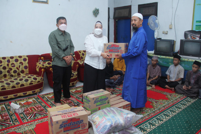 Kunjungi Ponpes dan Panti Asuhan, BPBD Dampingi Giat Safari Ramadan Berbagi Bupati Kobar
