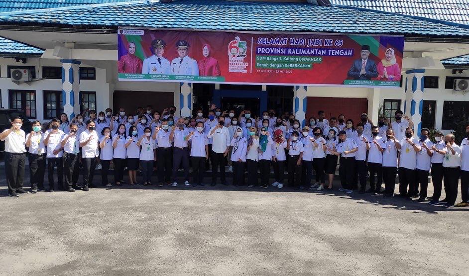 Pimpin Apel Pagi, Darliansjah : Saya Bangga Jadi Bagian dari Keluarga Besar Dislutkan Prov. Kalteng
