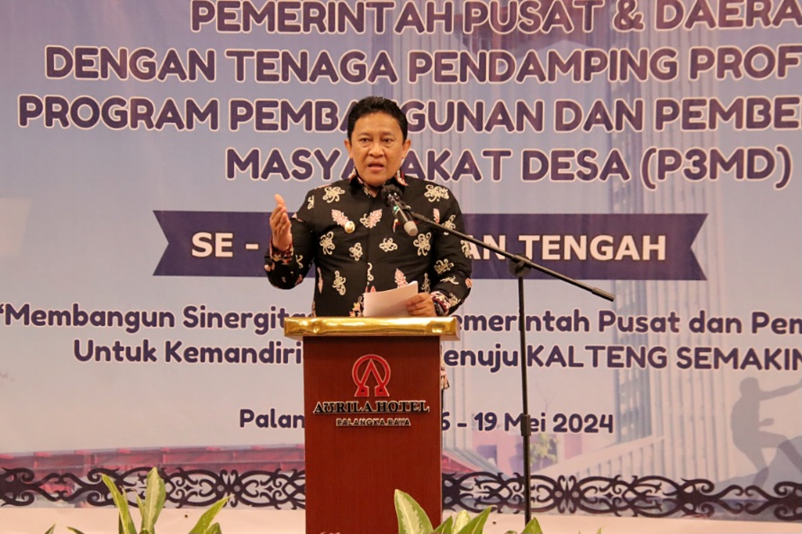 Wagub Edy Pratowo Buka Rapat Sinergitas Pemerintah Pusat dan Daerah dengan TPP P3MD se-Kalteng