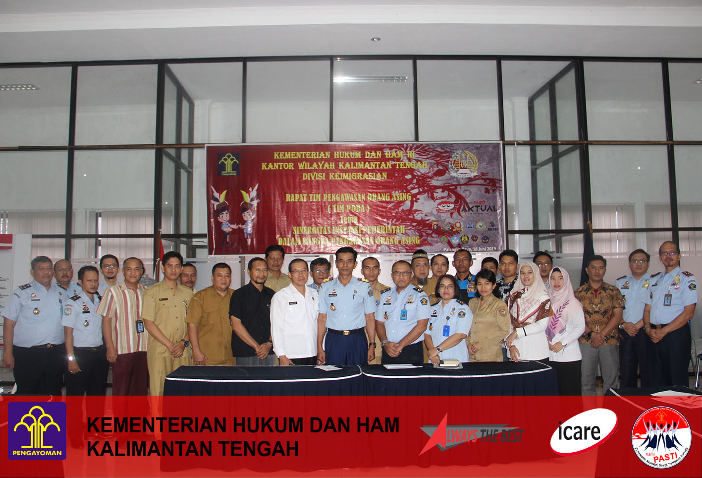 Kakanwil Pimpin Rakor Tim Pengawasan Orang Asing  (Timpora) Kalteng