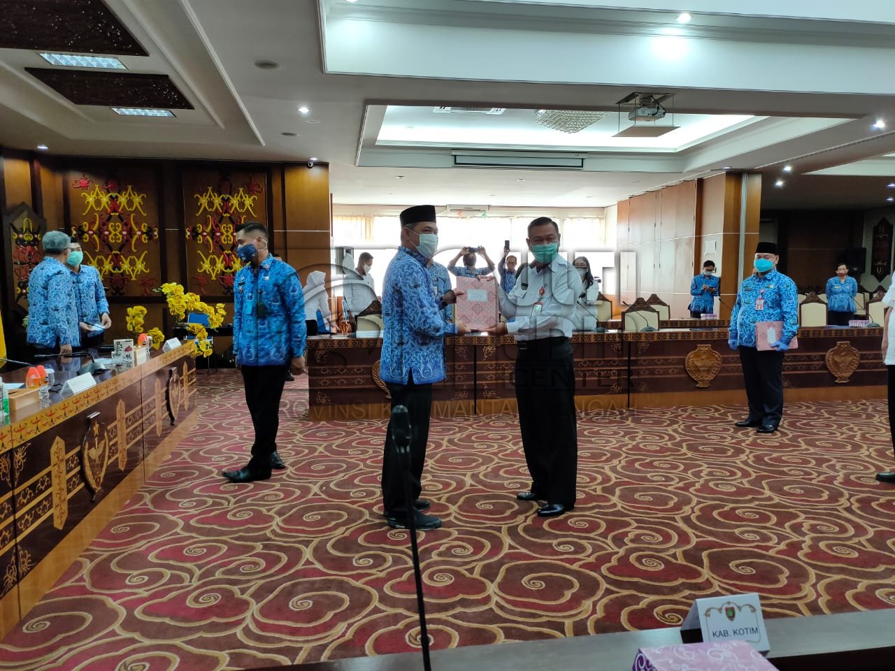 Sekda Gumas Yansiterson Menerima Permendagri Nomor 38 Tahun 2019