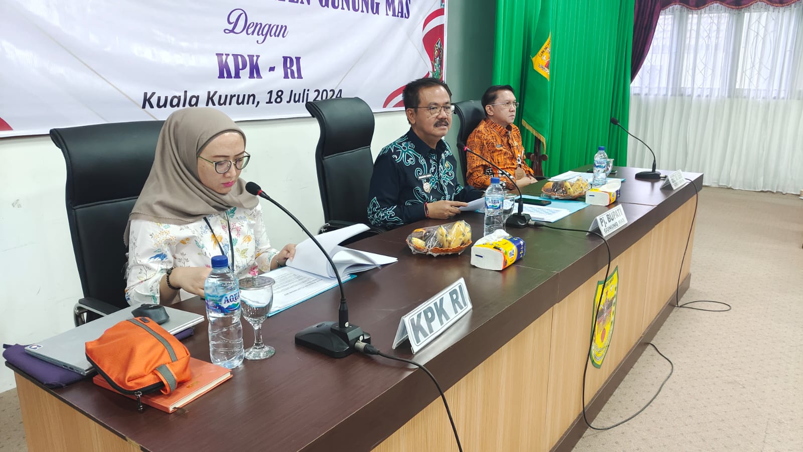 Pj. Bupati Gumas Hadiri Rapat Koordinasi Program Pemberantasan Korupsi Terintegrasi Tahun 2024
