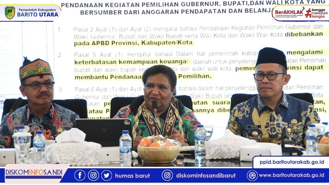 Wamendagri Bersama Pemkab Barito Utara Gelar Rakor Kesiapan PSU Pilkada