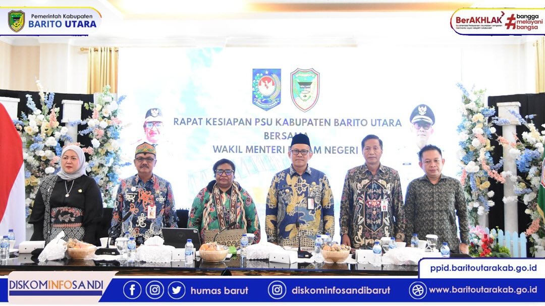 Wamendagri Bersama Pemkab Barito Utara Gelar Rakor Kesiapan PSU Pilkada
